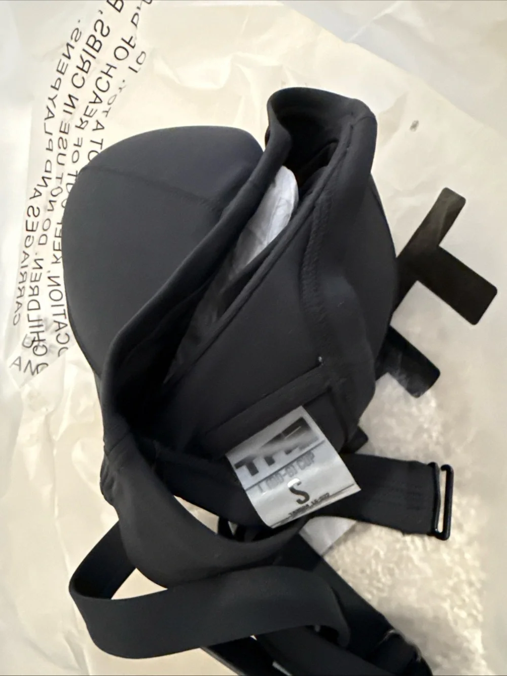 TA3 Bombshell Bikini Top Large Black DD-G NWT In Bag